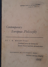 Image of Contemporary European Philosophy