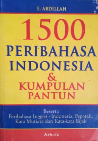 Image of 1500 Peribahasa Indonesia & Kumpulan Pantun