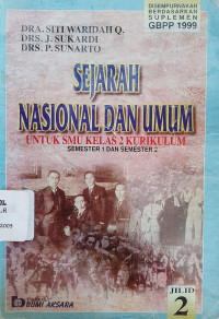 Image of Sejarah Nasional dan Umum Untuk SMU 2