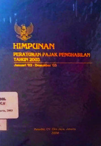 Image of Himpunan Peraturan PPH Tahun 2003