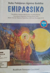 Image of Buku Pelajaran Agama Buddha EHIPASSIKO SMA 1