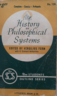 Image of History of  Philosophical Systems