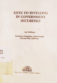 Image of Keys To Investing in Government Securities