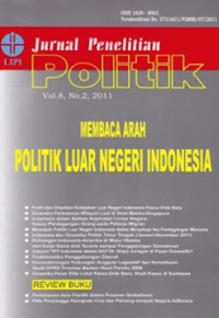 Image of Jurnal Penelitian Politik - membaca arah politik luar negri