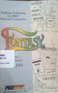 Image of Desktop Publishing For IBM Personal Fontasy ver. 3.3