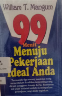 Image of 99 Menit Menuju Pekerjaan Ideal Anda