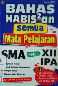 Image of Bahas Habis2an Mata Pelajaran SMA IPA XII